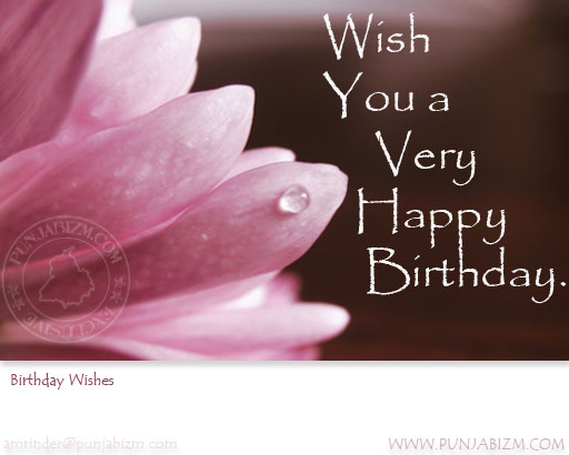 Birthday wishes from punjabizm.com